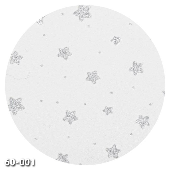 fondo bianco stelline glitter argento shop online vendita gomma crepla Natale fommy stampato fantasia per decorazioni natalizie albero vetrine packaging confezioni pacchi regalo