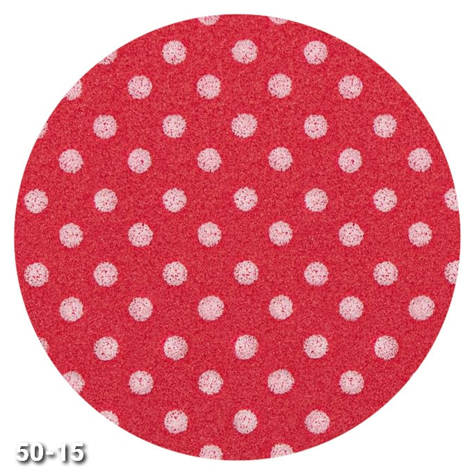 fondo rosso pois bianco shop online vendita gomma crepla Natale fommy stampato fantasia per decorazioni natalizie albero vetrine packaging confezioni pacchi regalo