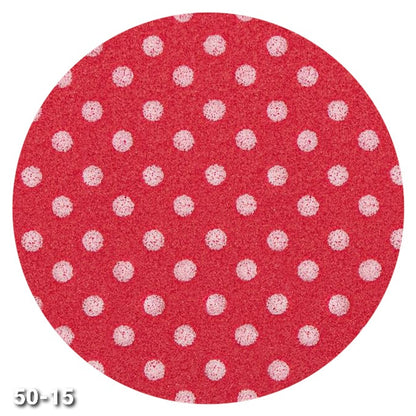 fondo rosso pois bianco shop online vendita gomma crepla Natale fommy stampato fantasia per decorazioni natalizie albero vetrine packaging confezioni pacchi regalo