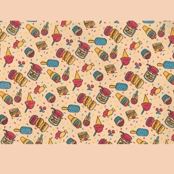 macarons dolci caramelle gelati candy con bastoncino gomma crepla eva carta stampata fommy termo modellabile uso lavoretti creativi bambini torte scenografiche