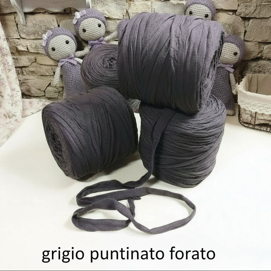 colore grigio cotone per cestini uncinetto bambole amigurumi pupazzi