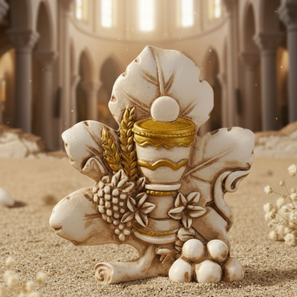 primo piano icona simboli comunione calice uva Spighe cresima  bomboniera foglia personalizzata da confezionare fai da te