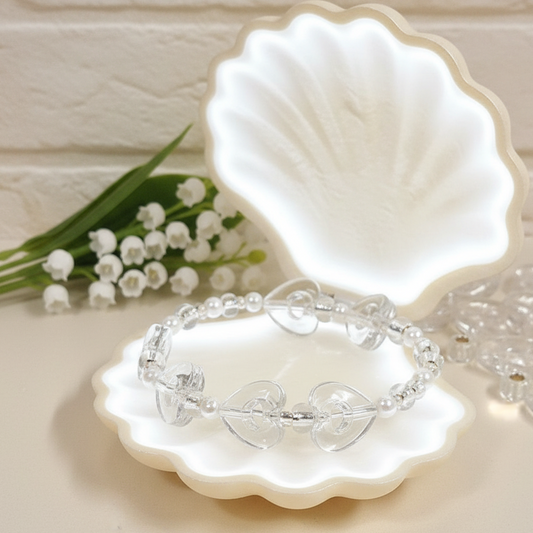 kit  perline e cuoricini per fai da te bigiotteria bijoux gioielli di perle bracciale amicizia