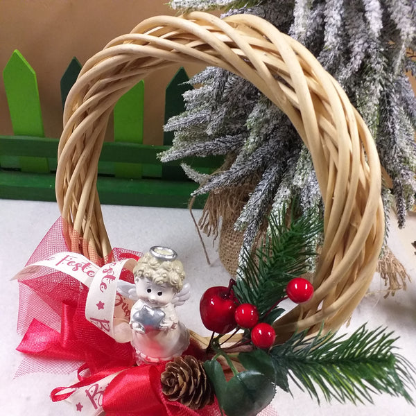 Nastro Ghirlanda Natalizia Oro 10 Metri – Nastro Per Confezioni Regalo, Matrimonio E Addobbi 5 Cm