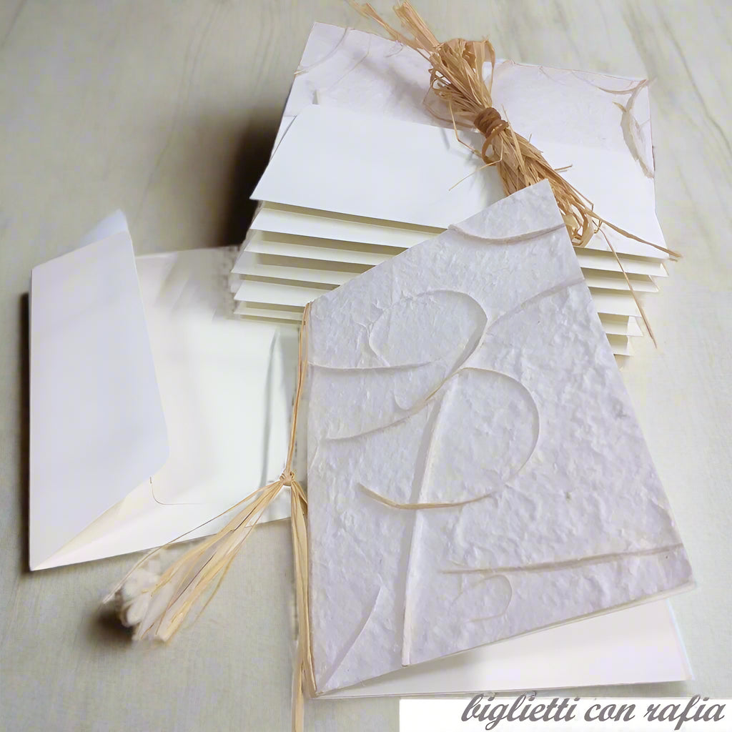 rafia prima comunione cresima anniversario matrimonio nozze oro argento busta invito kit scrittura biglietti carta di riso a mano avoha beige partecipazioni fai da te da scrivere