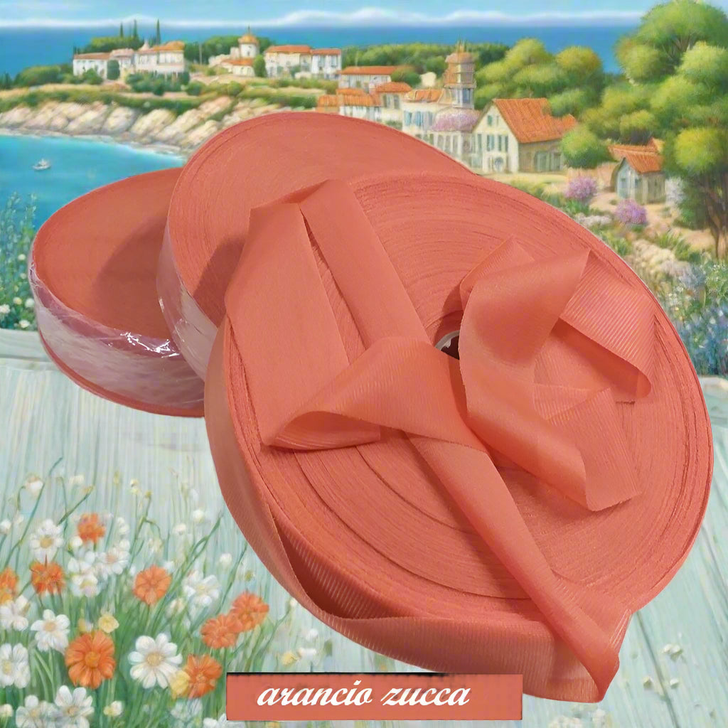 arancione zucca fettuccia lycra jersey maglina stafil per borse uncinetto filato uso crochet clutch bag pochette cestini oggetti arredamento sporte mare spiaggia piscina