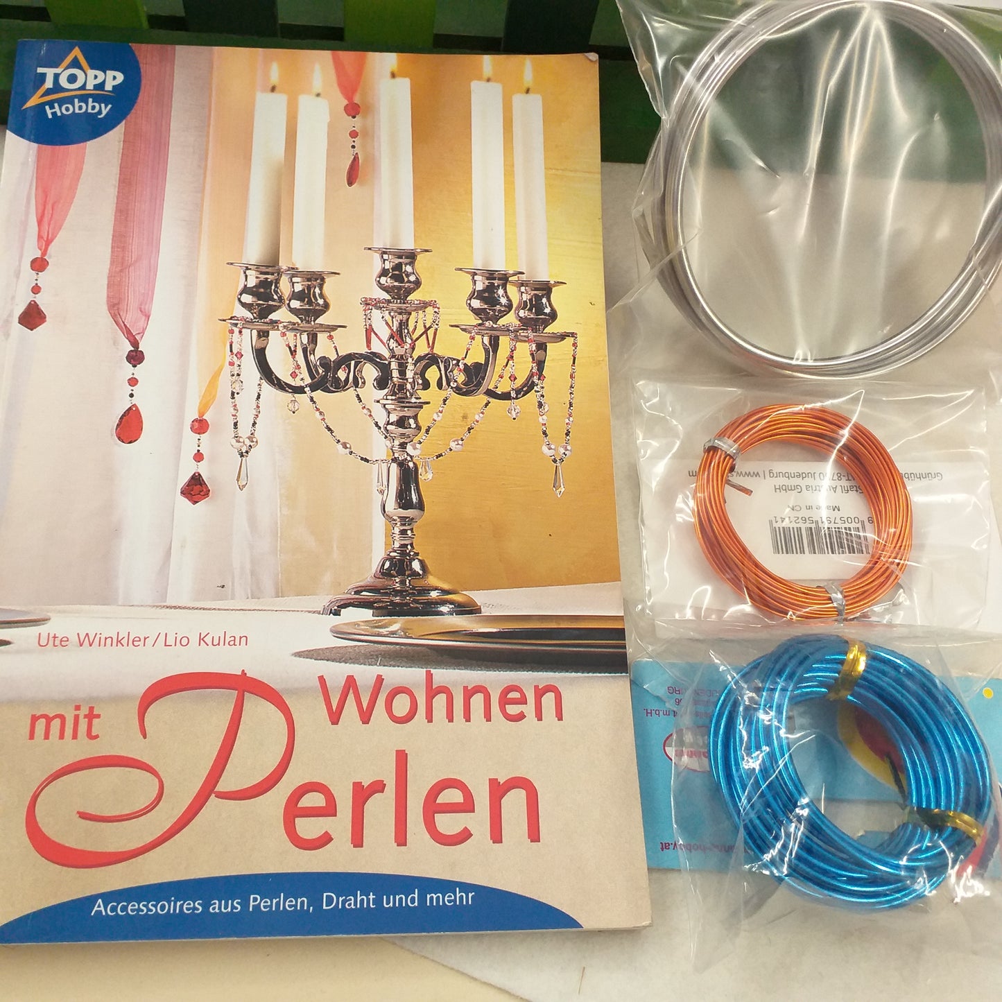 mit Perlen wohnen accessoires aus perlen draht und mehr libretto top hobby + fili alluminio colore argento blu rame per kit fai da te decorazioni di perle e bigiotteria