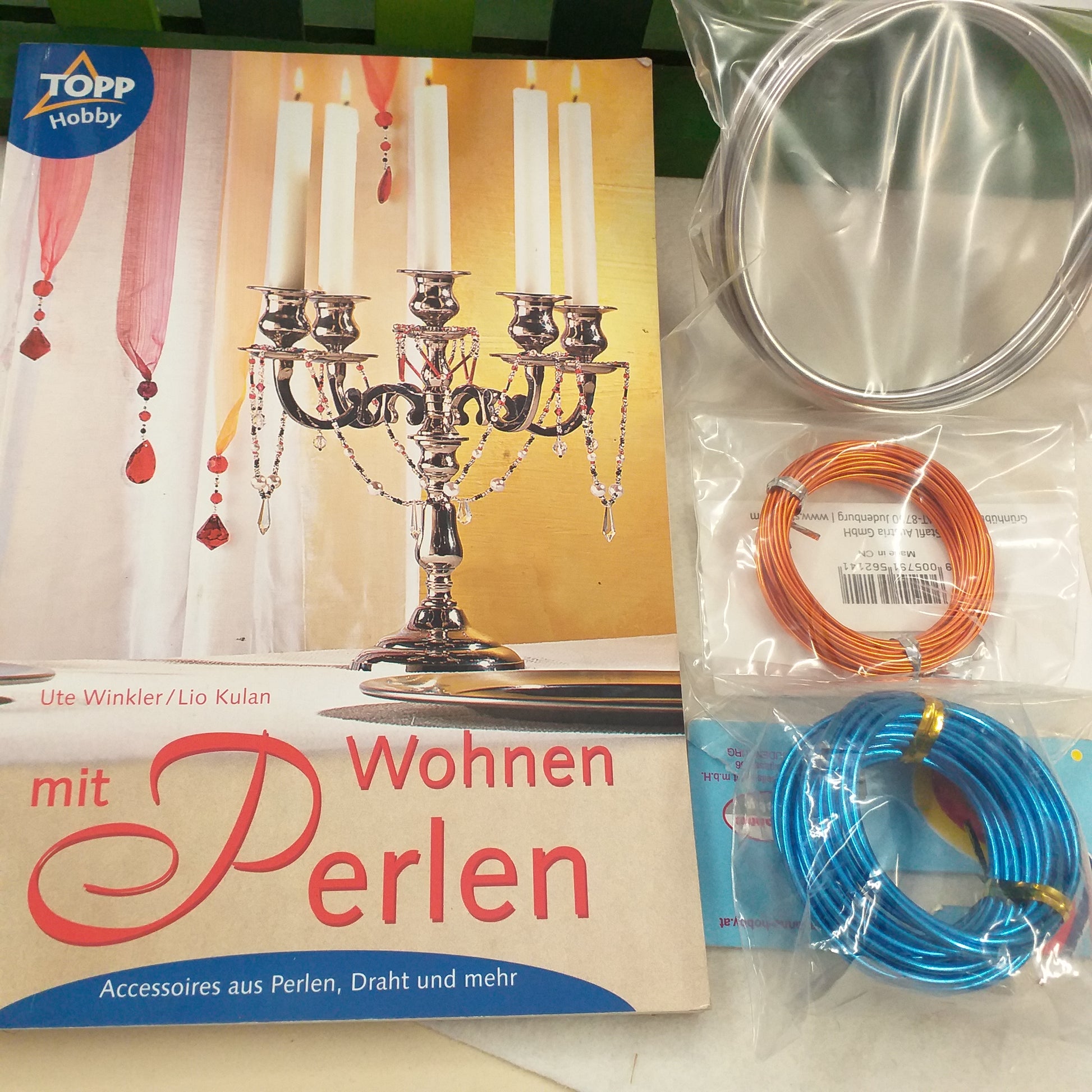 mit Perlen wohnen accessoires aus perlen draht und mehr libretto top hobby + fili alluminio colore argento blu rame per kit fai da te decorazioni di perle e bigiotteria