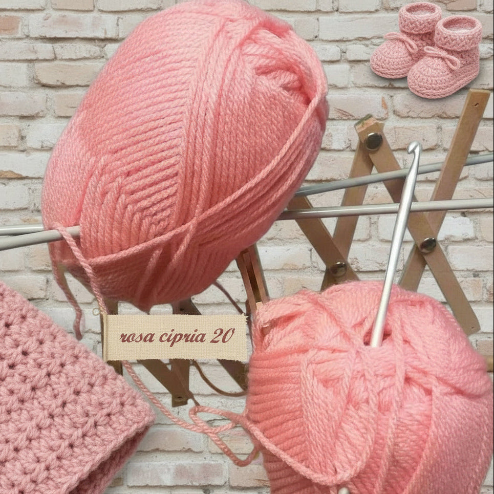Stafil colors rosa cipria colori lana acrilica economica sintetica offerta filati gomitoli poliestere per uncinetto e lavori ai ferri a maglia uso sferruzzare amigurumi sciarpe maglioni copertine bambini neonati bimbe decorazioni natalizie pasquali