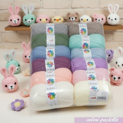 12 colori offerta lana acrilica maglia uncinetto amigurumi bambole