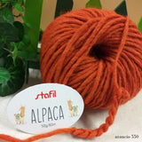 arancione zucca gomitolo 50 g circa 80 m filo di lana alpaca grossa filato stafil per maglione cappello berretto sciarpa scaldacollo vetrina shop colori