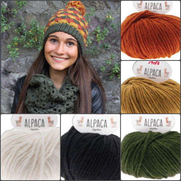 gomitolo filo di lana alpaca grossa filato stafil per maglione cappello berretto sciarpa scaldacollo vetrina shop colori