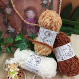 beige bianco marrone rossiccio fai da te parrucca bambola con lana bouclè filato boccoli ricciolino per capelli ricci pigottine di stoffa pezza tessuto Doll's Hair stafil ad uso uncinetto ferri da maglia borse shop online