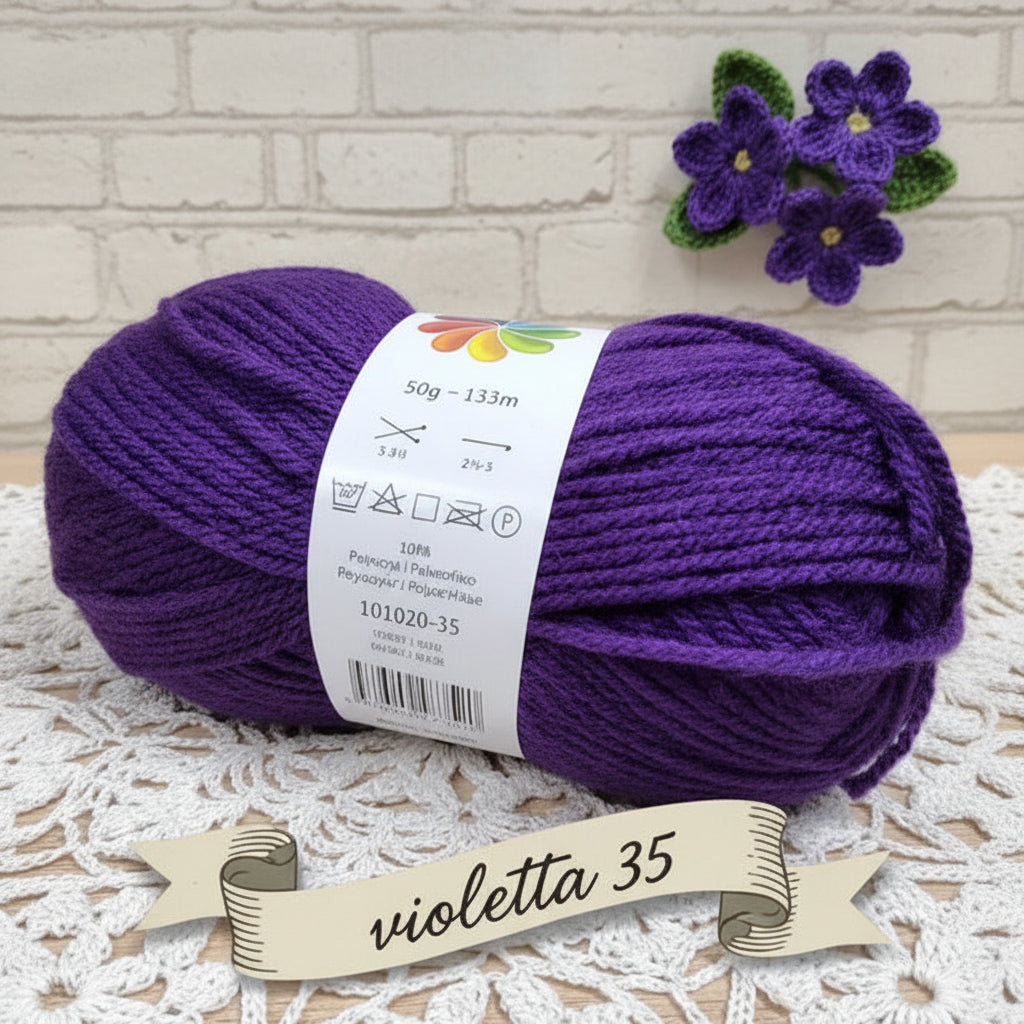 Stafil colors viola scuro colori lana acrilica economica sintetica offerta filati gomitoli poliestere per uncinetto e lavori ai ferri a maglia uso sferruzzare amigurumi sciarpe maglioni copertine bambini decorazioni pasquali e violette fiori