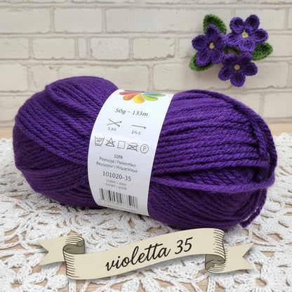 Stafil colors viola scuro colori lana acrilica economica sintetica offerta filati gomitoli poliestere per uncinetto e lavori ai ferri a maglia uso sferruzzare amigurumi sciarpe maglioni copertine bambini decorazioni pasquali e violette fiori