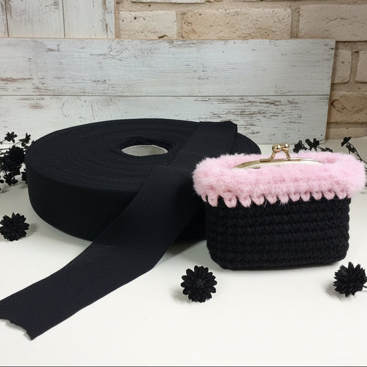 colore nero maglina lanetta Stafil fettuccia per borse uncinetto con filato peluche shabby chic lavori a maglia invernali