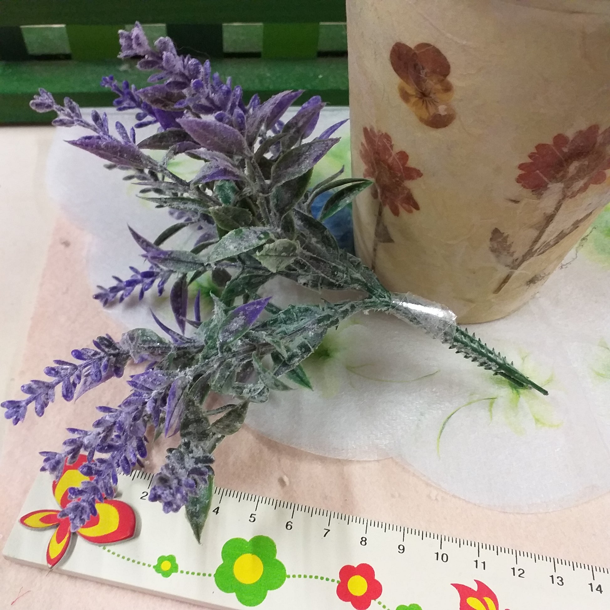 bouquet mini piccolo da 14 cm a cespuglio composizione floreale piantina fiori lavanda finti artificiali mazzetto bomboniere uso decorazioni vetrine negozi allestimento matrimonio packaging