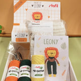 kit italiano fai da te pupazzo bambola leony leoncino amigurumi crochet istruzioni per principianti