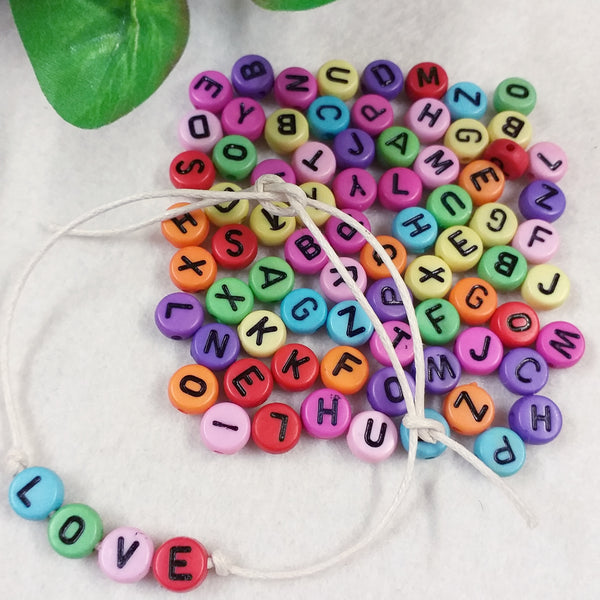 4.38 € alfabeto 312 perline lettere colorate per braccialetti amicizia –  hobbyshopbomboniere