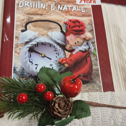 kit manuale Stafil Driiiin! E' Natale 2026 cartamodelli libretto di bambole pupazzi in pezza tessuto di feltro pannolenci creare fuoriporta addobbi decorazioni bamboline angioletti 