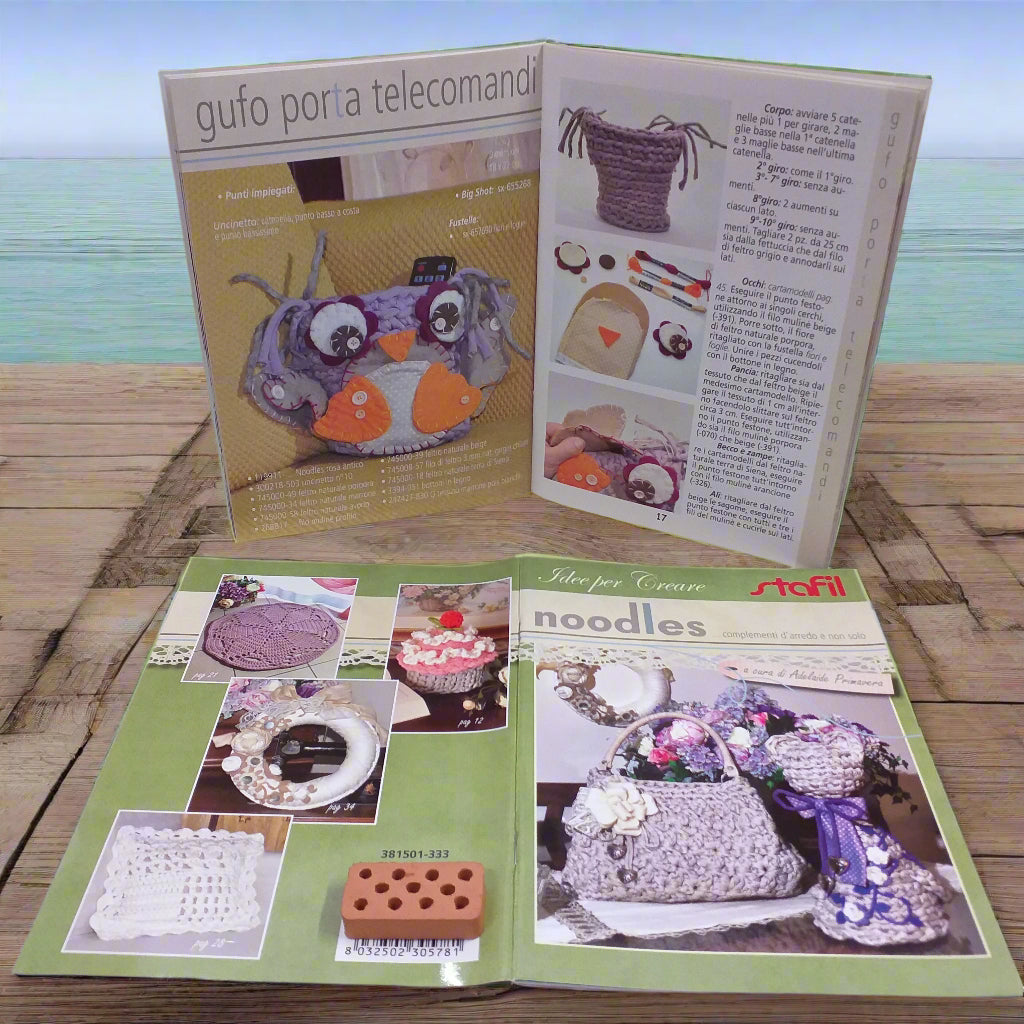 idea gufo porta telecomandi manuale libretto noodles complementi di arredo come creare borse fettuccia uncinetto  pochette shopper sporte  abbigliamento accessori arredamento amigurumi cuscino fuoriporta ghirlanda porta tazza tappeto