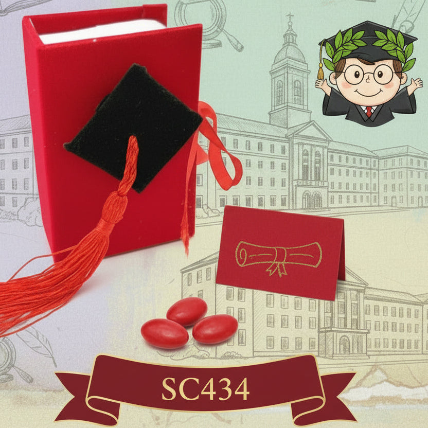Portaconfetti Libro Vellutato Rosso 6 PZ | Denaro Distribuzione Portaconfetti Libro Vellutato Rosso 6 PZ | Denaro Distribuzione