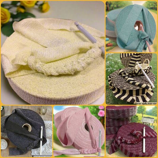 a righe con glitter brillantini lamè fettuccia lurex tulle lycra nero-oro bordò celeste frozen blu tiffani-chiaro rosa-cipria uso borse uncinetto cestini scaldacollo collane sciarpe stole cappelli