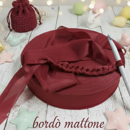 shop fettuccia bordò mattone maglina stafil jersey borse cestini tappeti uncinetto scaldacollo collane pochette clutch bags abbigliamento moda