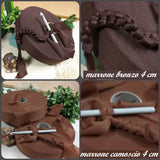 autunno inverno 2024 2025 marrone camoscio e bronzo 4 cm pizza di lycra piatta alta larga filato uncinetto elastane elasticizzato per creazioni borse fettuccia crochet clutch bags cestini tappeti cuscini di maglina stafil jersey