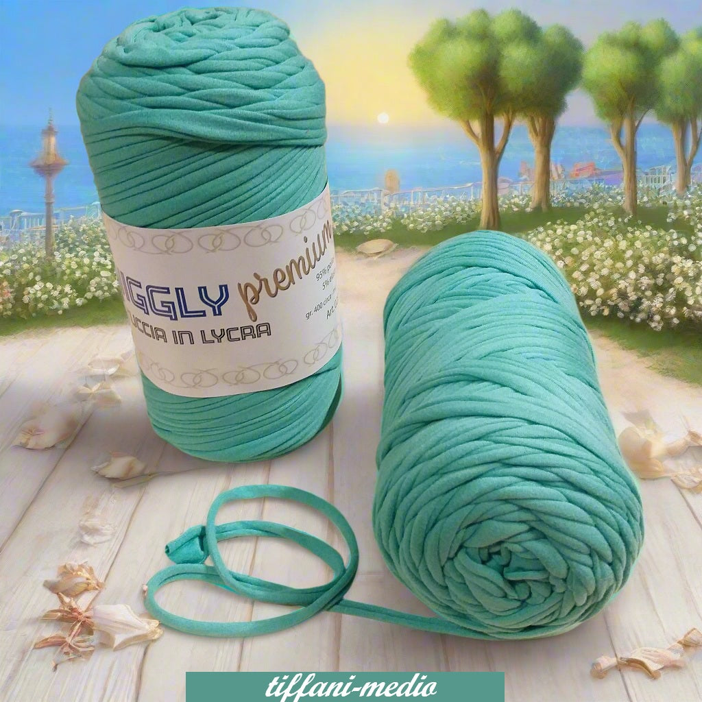 tiffani-medio shop lycra soft fettuccia borse uncinetto produttore Cucirini Tre Stelle Wiggly Premium poliestere con elastane morbida uso crochet pochette clutch bags abbigliamento moda shopper cestini