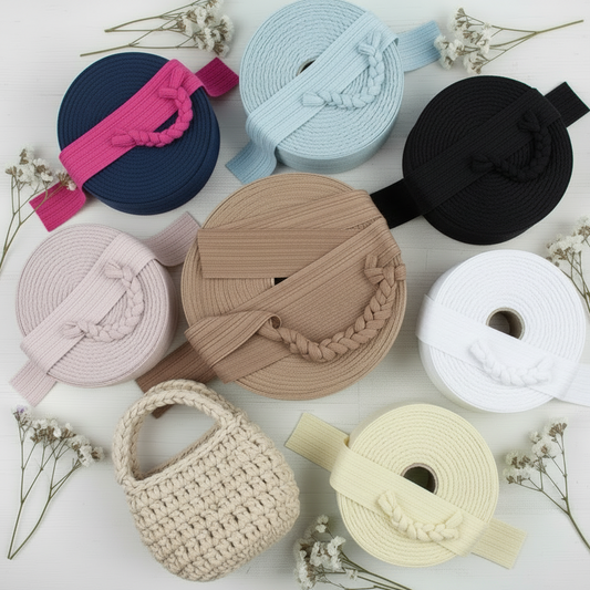 plissè marrone cannella burro verde pistacchio azzurro pastello blu scuro lycra-soft pizza fettuccia borse uncinetto morbida sottile uso crochet bags clutch pochette abbigliamento moda bustine 