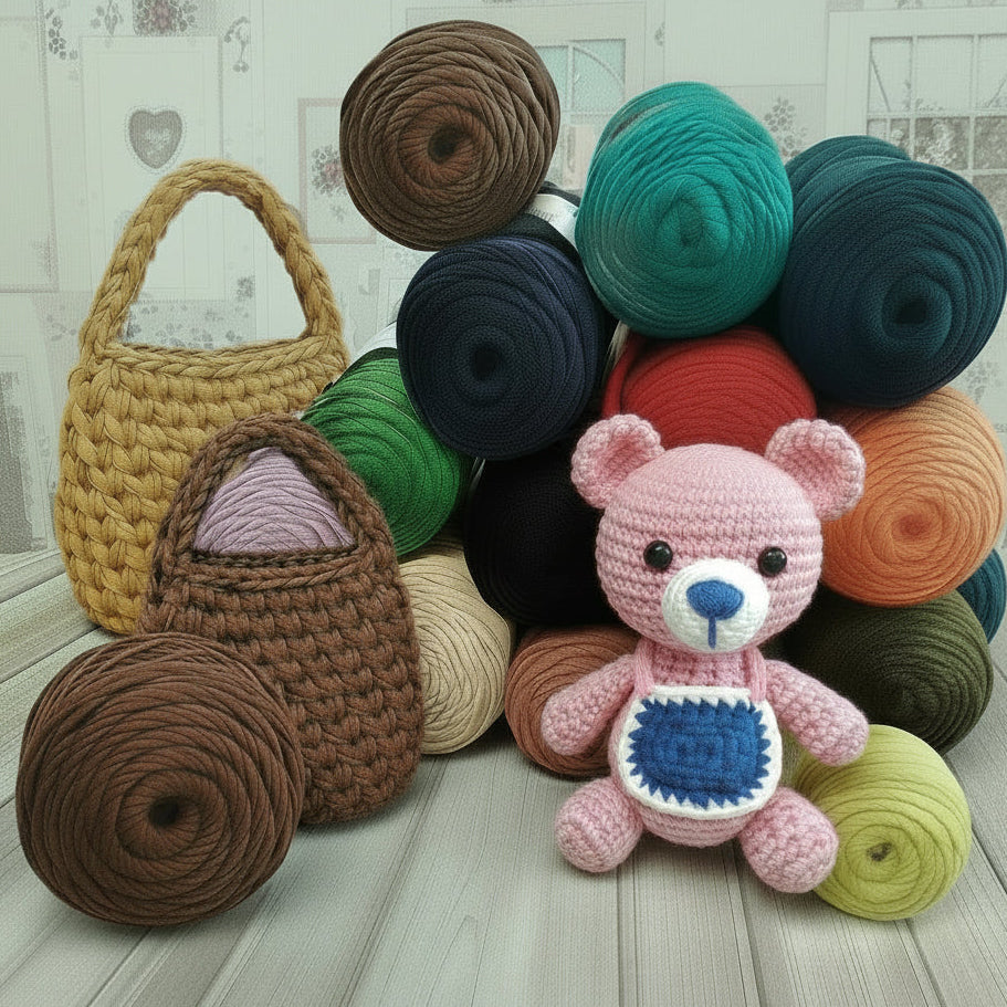 marrone nero beige nocciola noce verde grigio rosso bordeaux tiffani-maldive blu novità crochet shop tinte  lycra soft fettuccia borse uncinetto merceria accessori servizio mas produttore PL4000 poliestere con elastane morbida uso crochet borse abbigliamento moda cestini  orsetto amigurumi