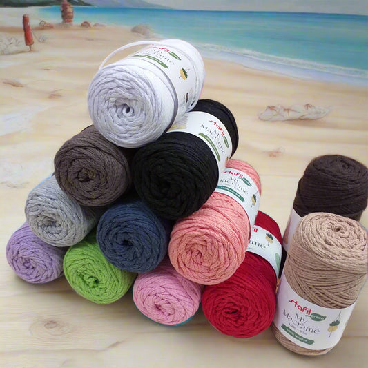 filato 100 g circa 90 metri nuovi colori moda corda My macramè cotone filo cordoncino 2 mm Stafil uso nodi nautici per tende borse uncinetto decorazioni da parete gioielli bigiotteria portapiante da appendere tappeti cuscini