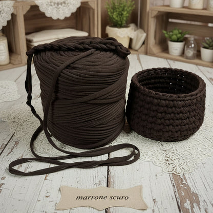 marrone scuro cucirini tre stelle wiggly fettuccia borse uncinetto filato cotone elastico crochet bag clutch progetti pochette borsette da sera cerimonia natalizie cestini