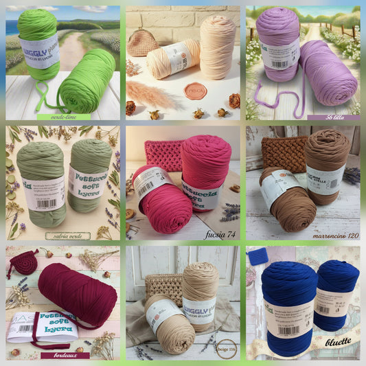 verde lime pesca lilla lavanda verde salvia fucsia marroncino bordeaux beige bluette colori nuovi fettuccia lycra soft mas borse pochette clutch bag uncinetto