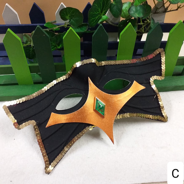 Maschere Carnevale Donna 6 Pezzi - Maschere In Pizzo Oro E Nero Per Feste E Balli In Maschera - Foto 1