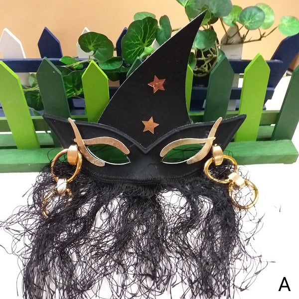 EKKONG Maschera Carnevale Donna, Maschere Piume Colorate con Pietre  Artificiali Mascherata Maschera per Donna Carnevale Abbigliamento  Decorativi