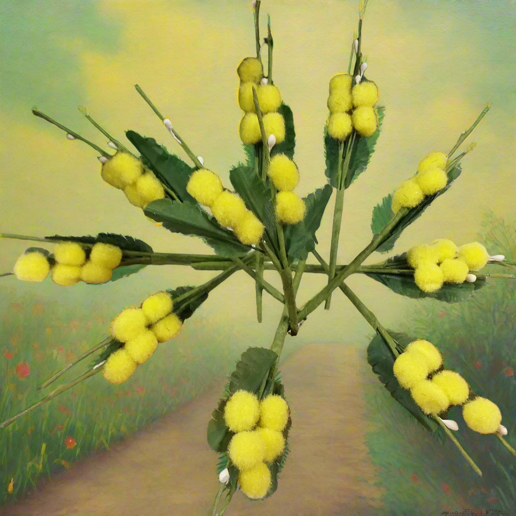 Confezione Regalo Per La Festa Della Donna Con Bouquet Di Rose Bianche Artificiali E Rami Di Mimosa, Biglietto D'auguri Con Busta 14x9 Cm E Fiocco Giallo, Fiori Che Durano Nel Tempo, Idea Regalo Elegante E Pronta All'uso