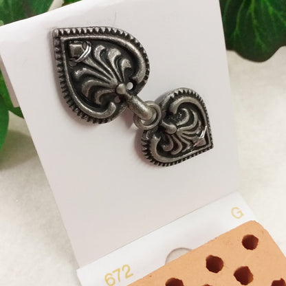 alamaro cuore bottoni gioiello da cucire per pochette borse zainetti artigianali fatte a mano articoli merceria cucito creativo bijoux chiusure gioielli bigiotteria