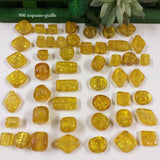 topazio-giallo 906 piastre pietre ciondoli perle vetro bracciale collana sfuse a peso mezzo chilo stile murano veneziano