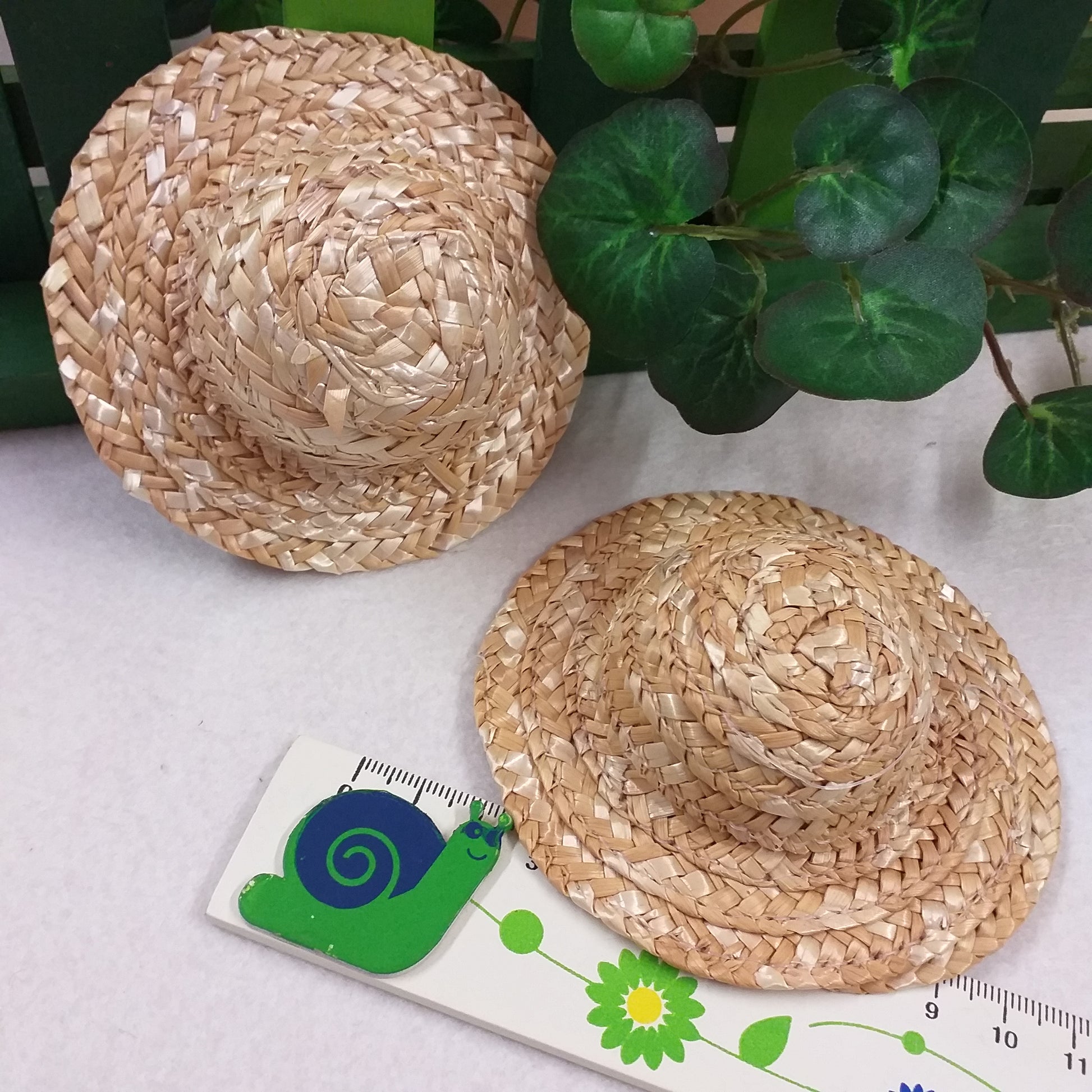10 cm Mini cappellini miniature accessori paglia per bambole fai da te bomboniere segnaposto oggettistica packaging