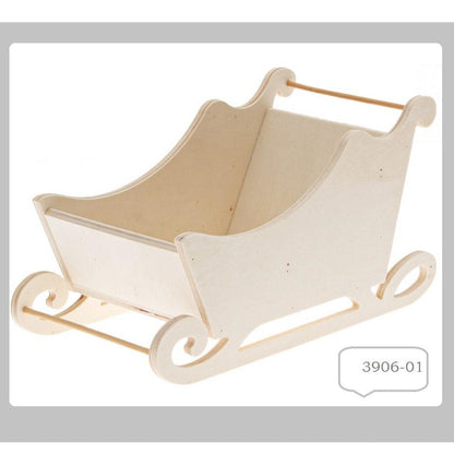 slittino legno naturale, slitta grande decorativa da dipingere decorare colorare per fai da te casa bambole Presepe Natale miniature mini giardino composizioni fiori centrotavola