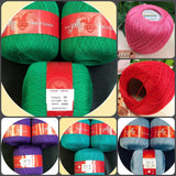 verde viola fucsia rosso tiffani-chiaro avio azzurro colori vetrina negozio offerta stock gomitoli filo numero 8 di scozia filato cotone per uncinetto 1.00-1.75 uso crochet lavori con uncino ferri da calza a maglia presine coperte borse scialle