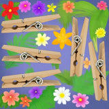 mollette pinze clips legno grandi 7.2 cm uso lavoretti creativi fermacarte fai da te craft bambini grest estate segnaposto animaletti
