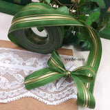 verde oro assortimento vetrina nastro decorativo per bomboniere anniversario matrimonio nozze e decorazioni albero natale confezioni regalo pacchi packaging
