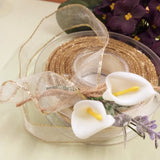 idea packaging con nastro organza con ferretto al bordo animato ondulato arricciato per fiocco coccarda facile uso confezionamento bomboniere fai da te acconciature sposa bouquet calle lavanda