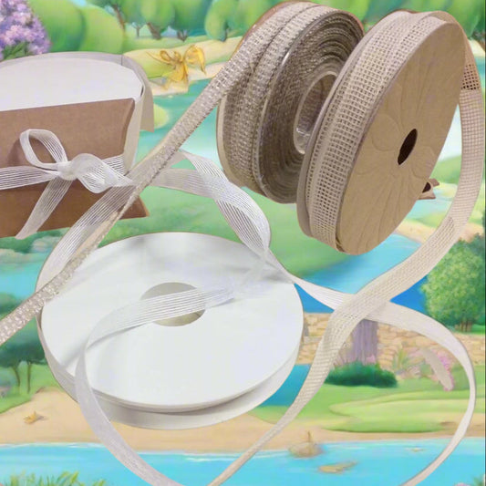confezionamento shop eco-friendly green nastro juta naturale grezzo beige lino sbiancato garza di carta a rete rustico shabby chic nastrino basso 10 mm uso fiocchi confezionare bomboniere fai da te chiudipacco regalo packaging segnaposto vetrinistica hobbistica