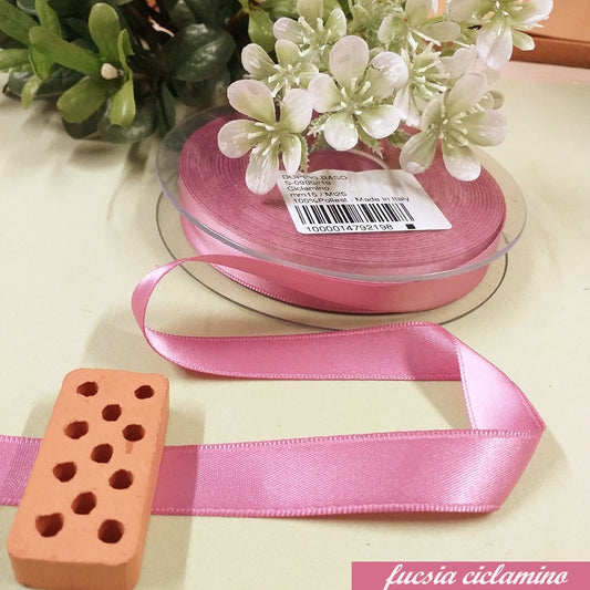 fucsia ciclamino 15 mm nastri decorativi raso stoffa uso per hobbistica lavoretti cucito creativo bomboniere fai da te addobbi confezioni regalo natalizie packaging vetrinistica uncinetto borse