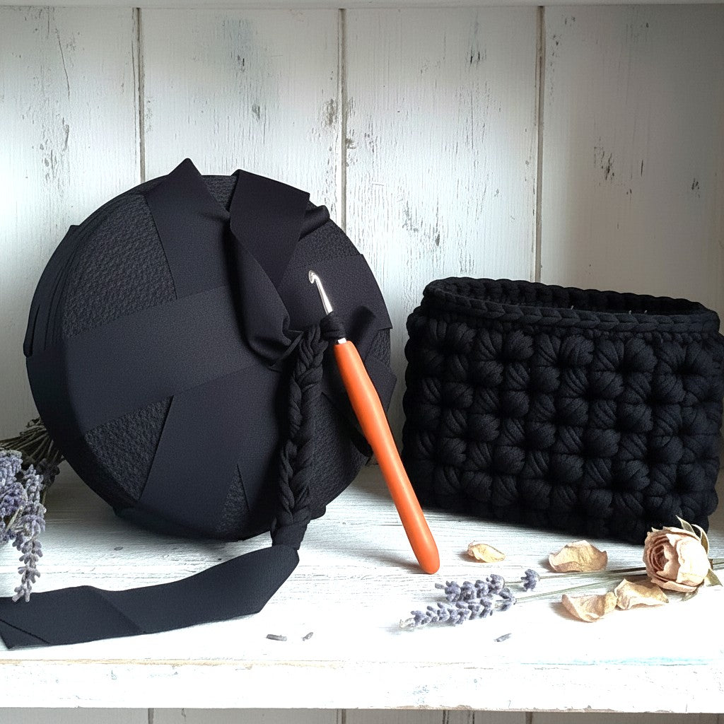 colore nero lycra jersey soft fettuccia borse uncinetto pochette