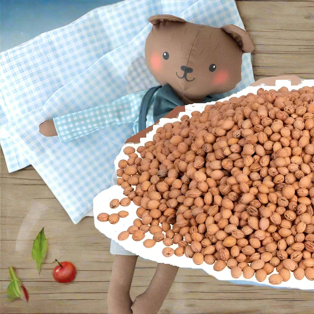 noccioli di ciliegia uso hobbistica imbottitura cuscini termici pupazzi bambole materiale naturale da riempimento